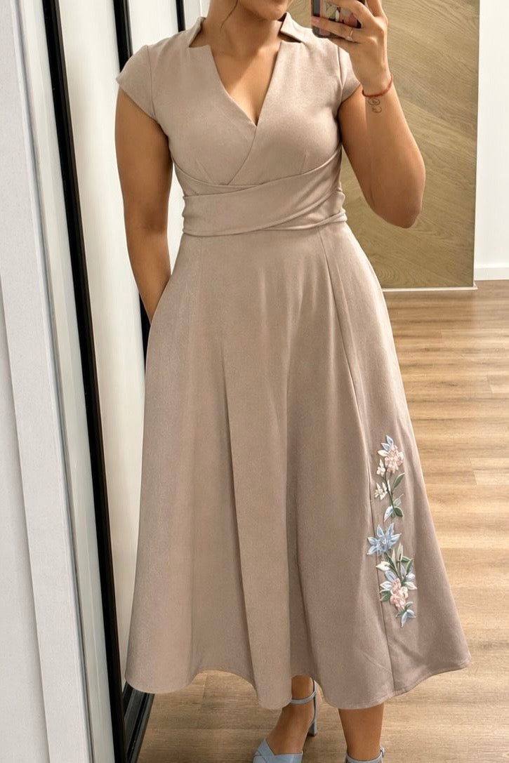 Wrap Midi Dress