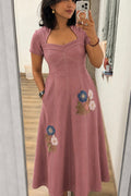 The Sage Bloom Midi Dress