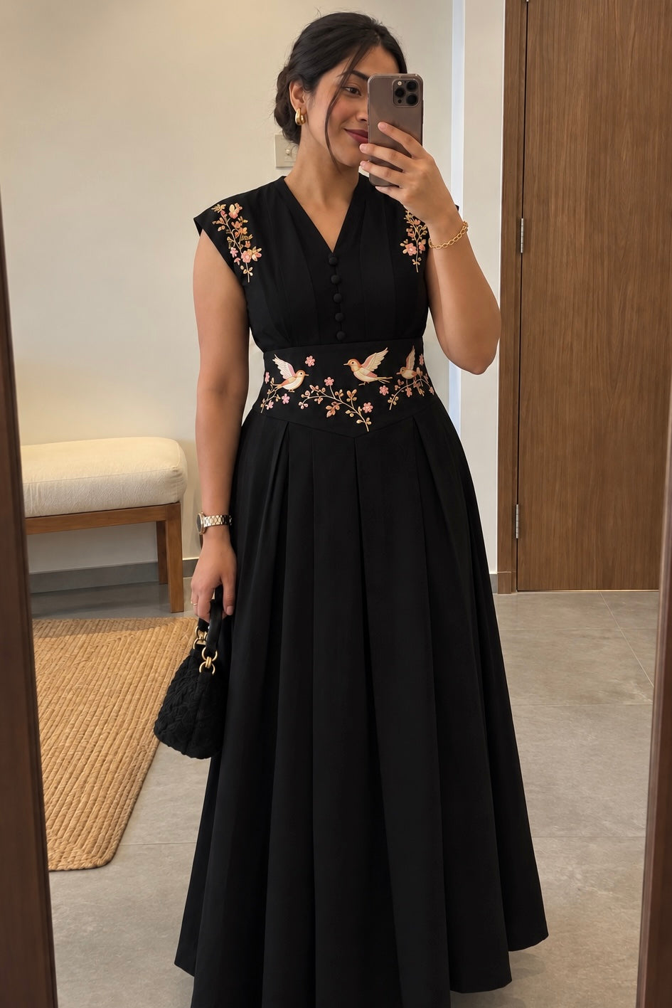 Midnight Birdsong Dress
