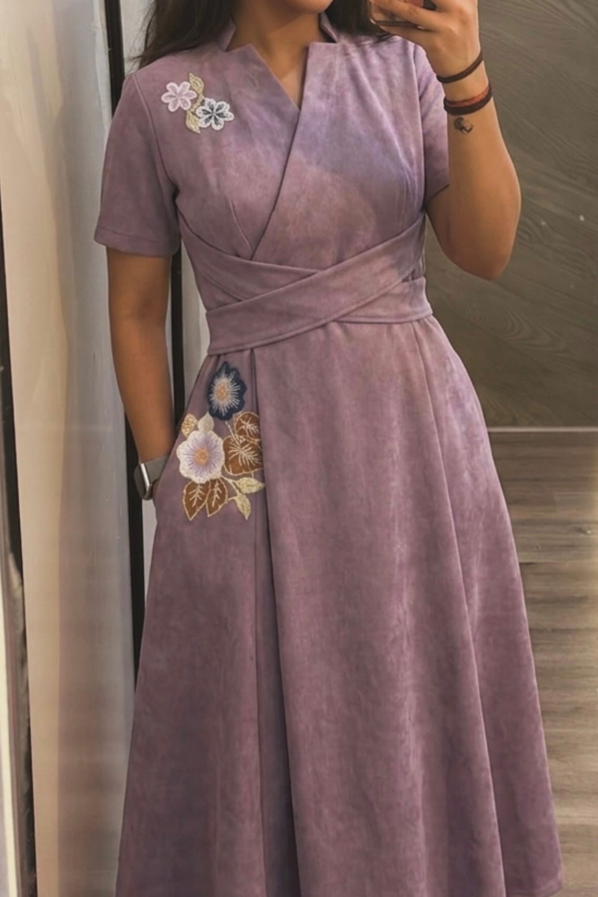 The Mauve Wrap Dress